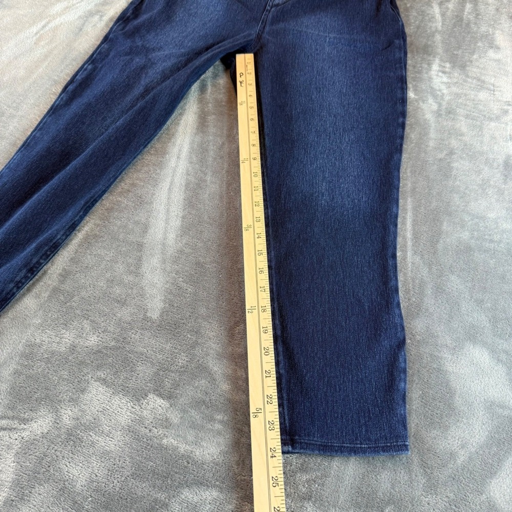 Spanx Skinny Jeans Indigo Blue Denim Pull On Pants Womens 1X Petite - Picture 7 of 9
